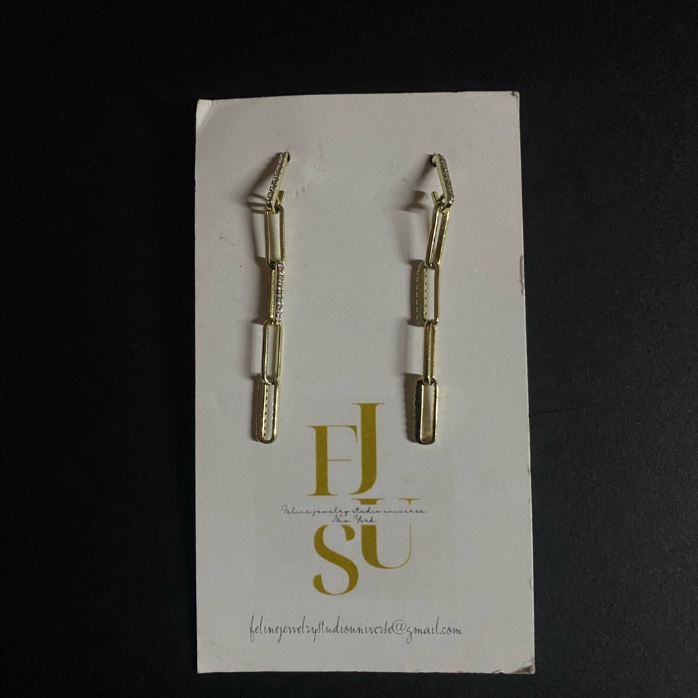 Elegant Gold Vermeil Earrings